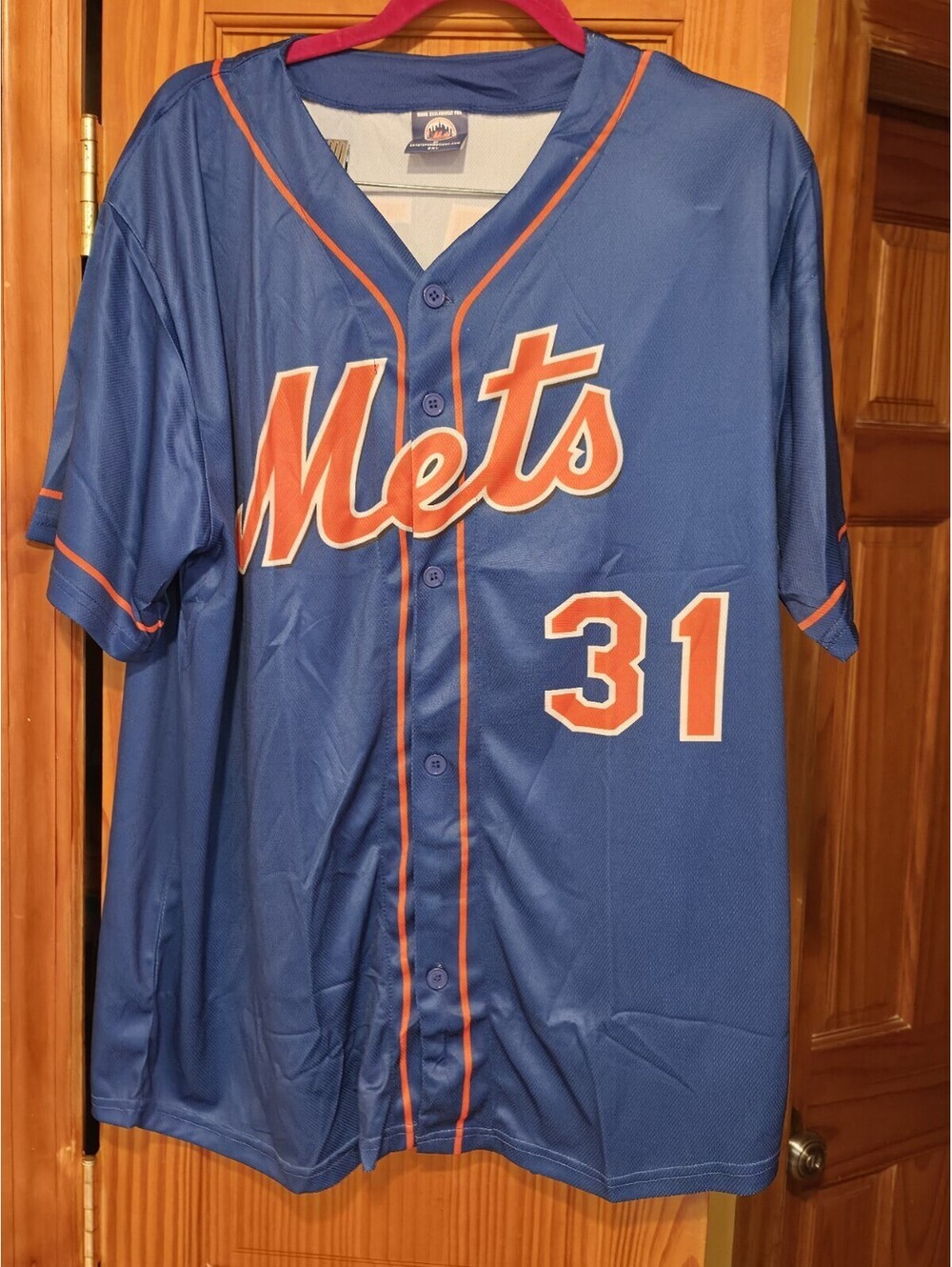 Mike Piazza New York Mets Blue Orange Uniform Jersey SGA #31 Size 2XL